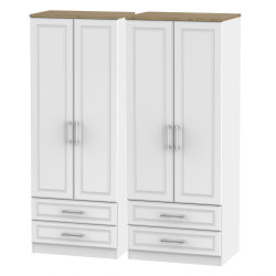 Dover Tall 4 Door 4 Drawer Wardrobe