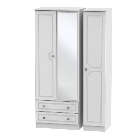 Snowdon 3 Door 2 Drawer Mirrored Wardrobe