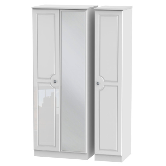 Snowdon 3 Door Mirrored Wardrobe