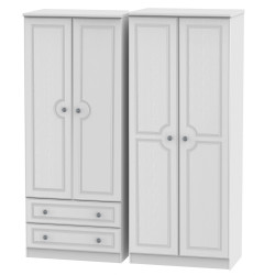 Snowdon 4 Door 2 Drawer Wardrobe