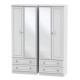 Snowdon 4 Door 4 Drawer Mirrored Wardrobe