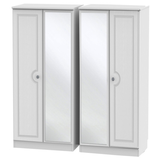 Snowdon 4 Door Mirrored Wardrobe