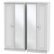 Snowdon 4 Door Mirrored Wardrobe