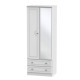 Snowdon Tall 2 Drawer Mirrored Wardrobe
