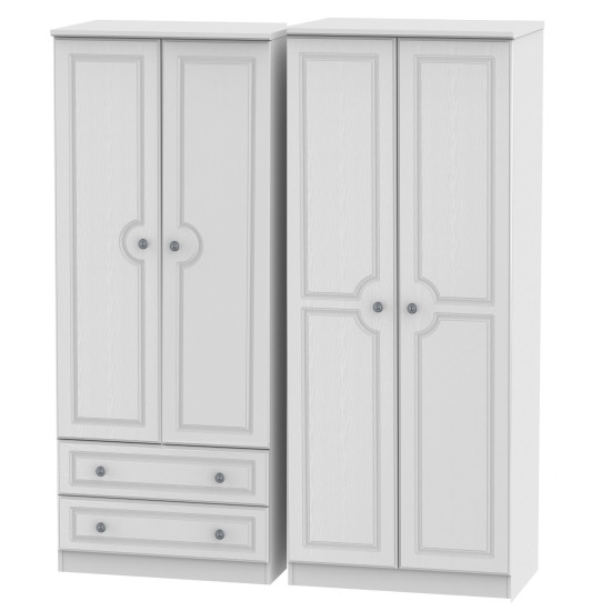 Snowdon Tall 4 Door 2 Drawer Wardrobe