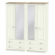 Palermo Standard 4 Door 4 Drawer Mirrored Wardrobe