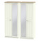 Palermo Standard 4 Door Mirrored Wardrobe
