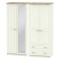 Palermo Tall 4 Door 2 Drawer Mirrored Wardrobe