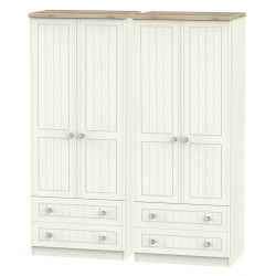 Palermo Tall 4 Door 4 Drawer Wardrobe