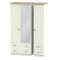 Palermo Tall 3 Door 4 Drawer Mirrored Wardrobe