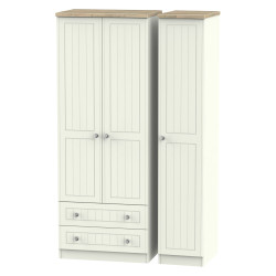 Palermo Tall 3 Door 2 Drawer Wardrobe