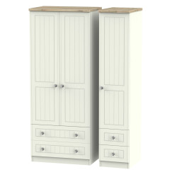 Palermo Tall 3 Door 4 Drawer Wardrobe