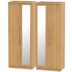 Harlech 4 Door Mirrored Wardrobe