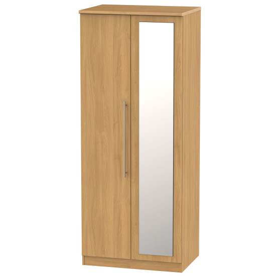 Harlech Tall 2 Door Mirrored Wardrobe