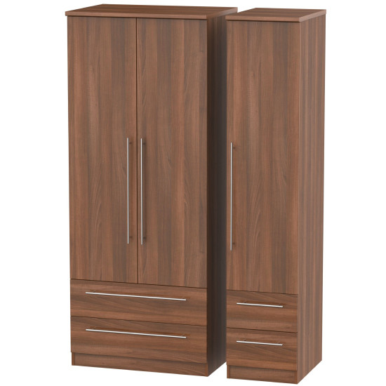 Harlech Tall 3 Door 4 Drawer Wardrobe
