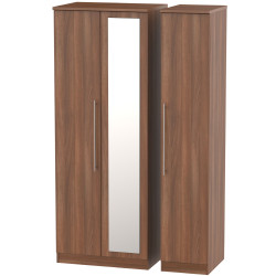 Harlech Tall 3 Door Mirrored Wardrobe