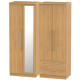 Harlech Tall 4 Door 2 Drawer Mirrored Wardrobe
