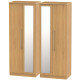 Harlech Tall 4 Door Mirrored Wardrobe