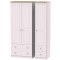 Venice Standard Triple 4 Drawer Wardrobe 