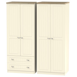 Venice Tall 4 Door 2 Drawer Wardrobe