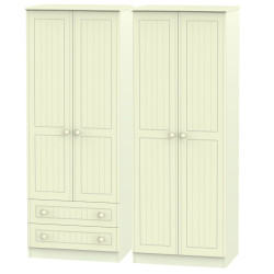 Cottage 4 Door 2 Drawer Wardrobe