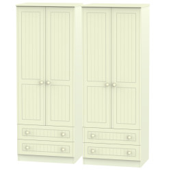 Cottage 4 Door 4 Drawer Wardrobe