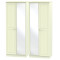 Cottage 4 Door Mirrored Wardrobe