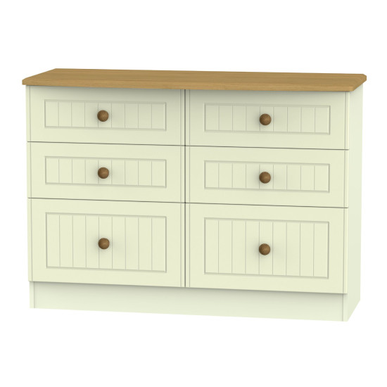 Cottage 6 Drawer Midi Chest